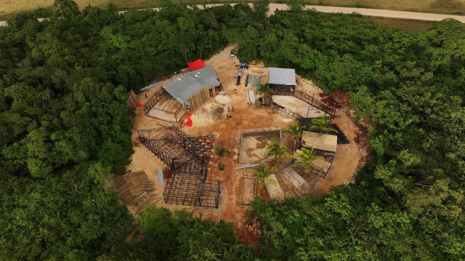 Modern construction site